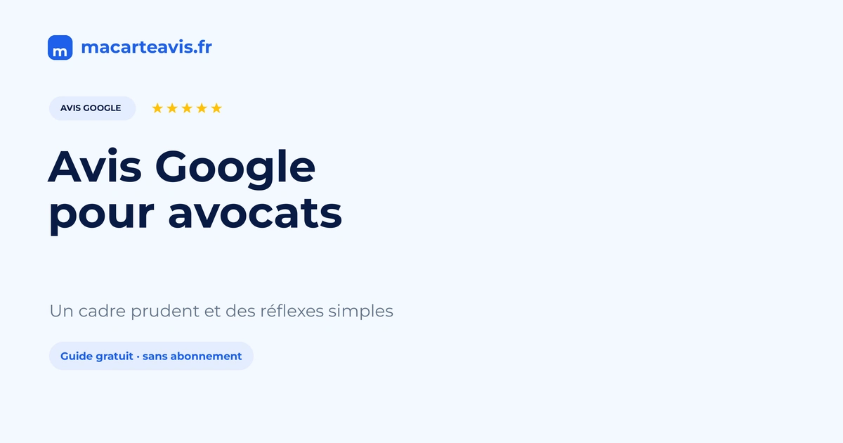 Bureau d'avocat avec fiche Google et avis clients sur un écran