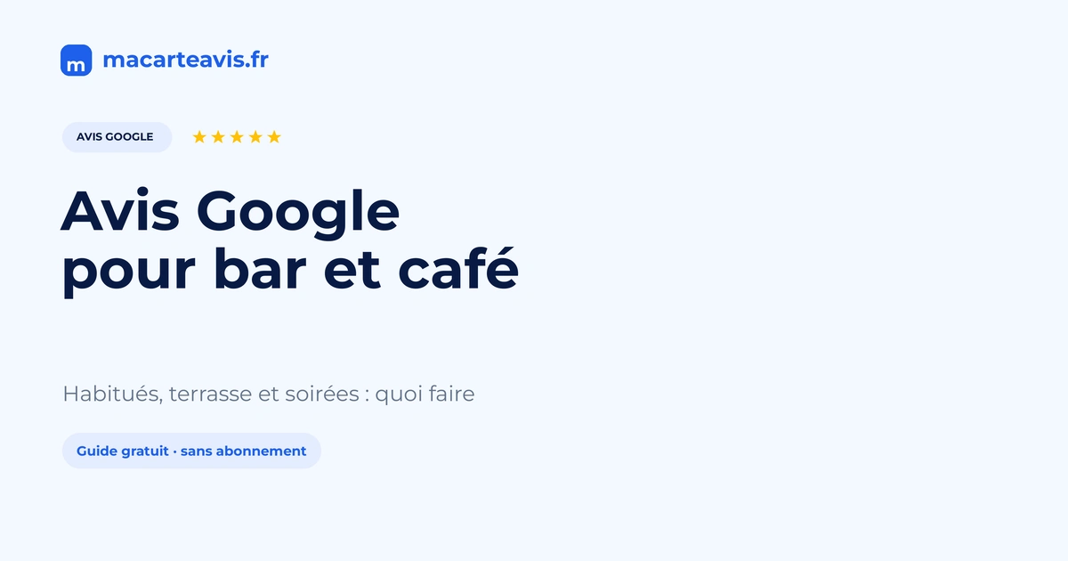 Avis Google pour bar et café de quartier Comptoir de café avec support avis Google NFC près de l'addition