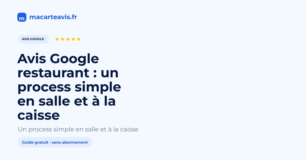 Serveur montrant un support avis Google à table après l'addition dans un restaurant