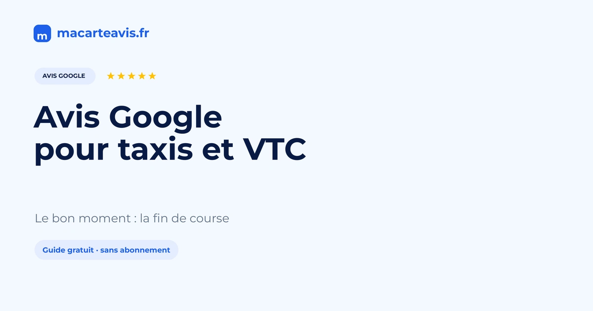 Avis Google pour taxis et VTC : support dans le véhicule Habitacle de taxi avec support discret pour avis Google visible depuis la banquette