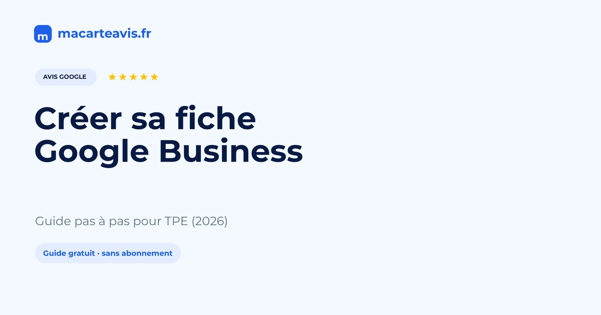 Créer Google Business Profile étape par étape Création d'une fiche Google Business Profile sur ordinateur pour un commerce local