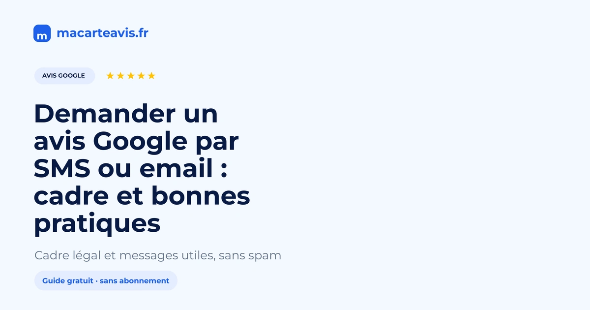Demander un avis Google par SMS ou email Commerçant envoyant un SMS ou un email pour demander un avis Google