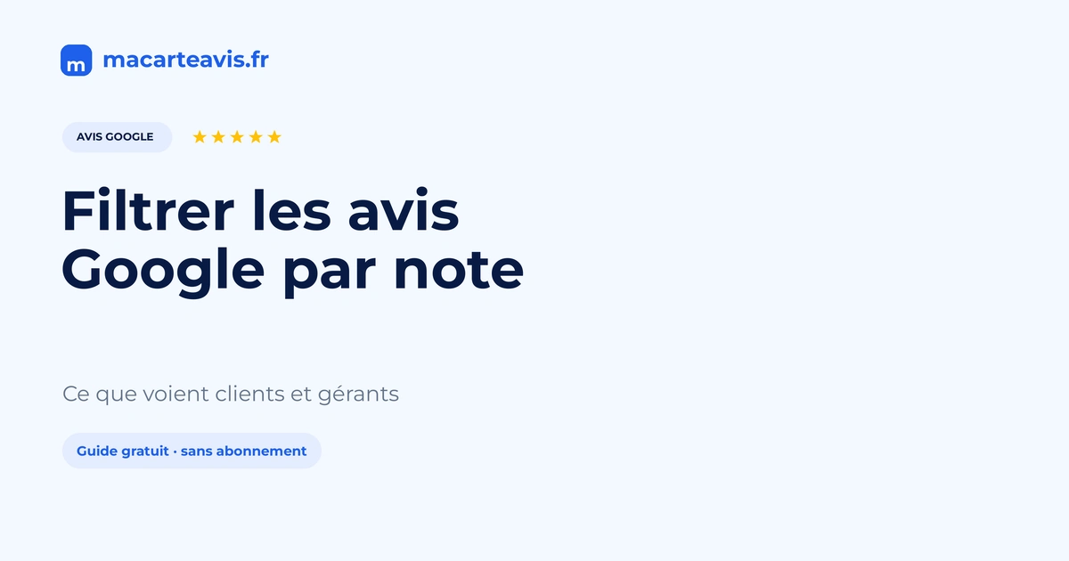Liste d'avis Google avec notes en étoiles consultée sur un téléphone