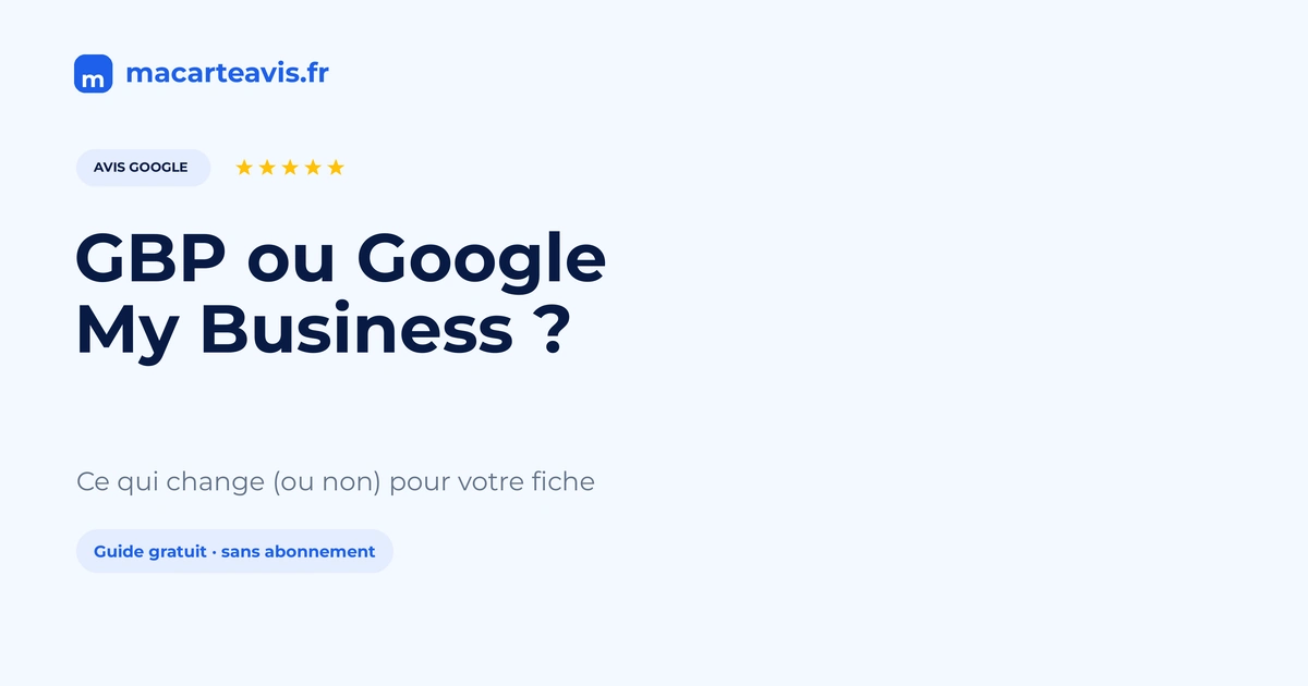 Google Business Profile ou Google My Business Comparaison visuelle entre Google Business Profile et l'ancien Google My Business