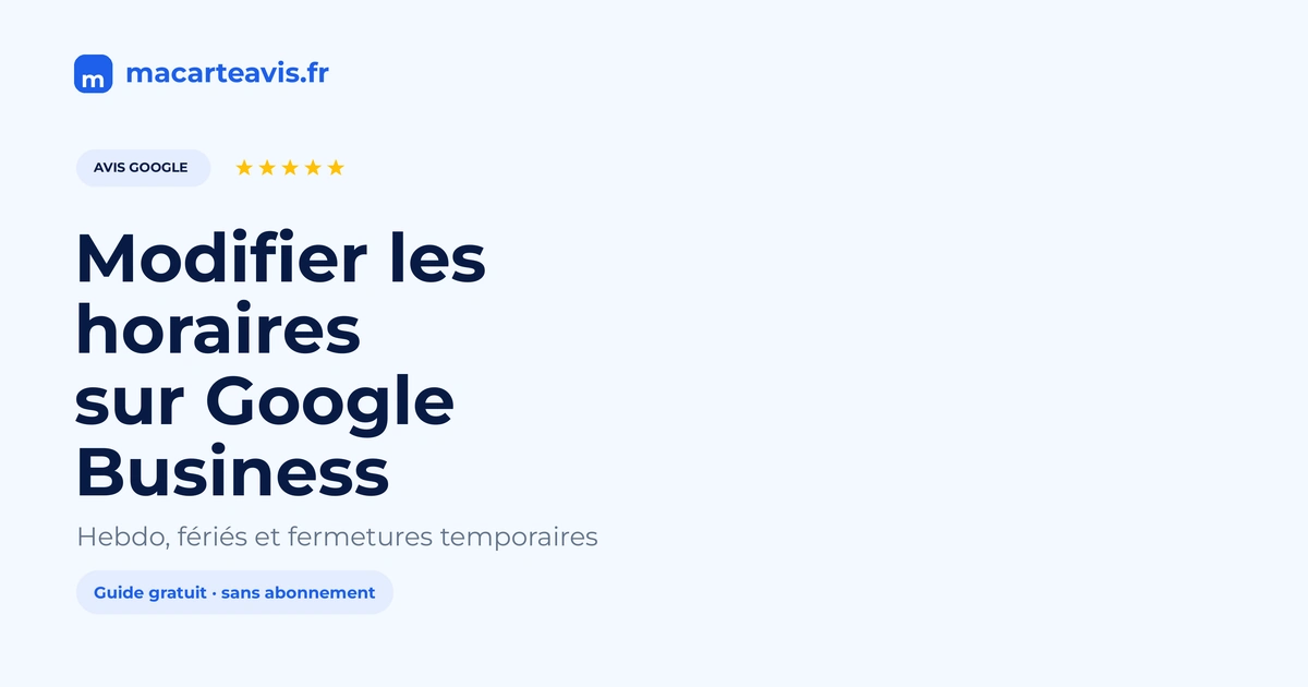 Commerçant mettant à jour les horaires d'ouverture sur Google Business Profile