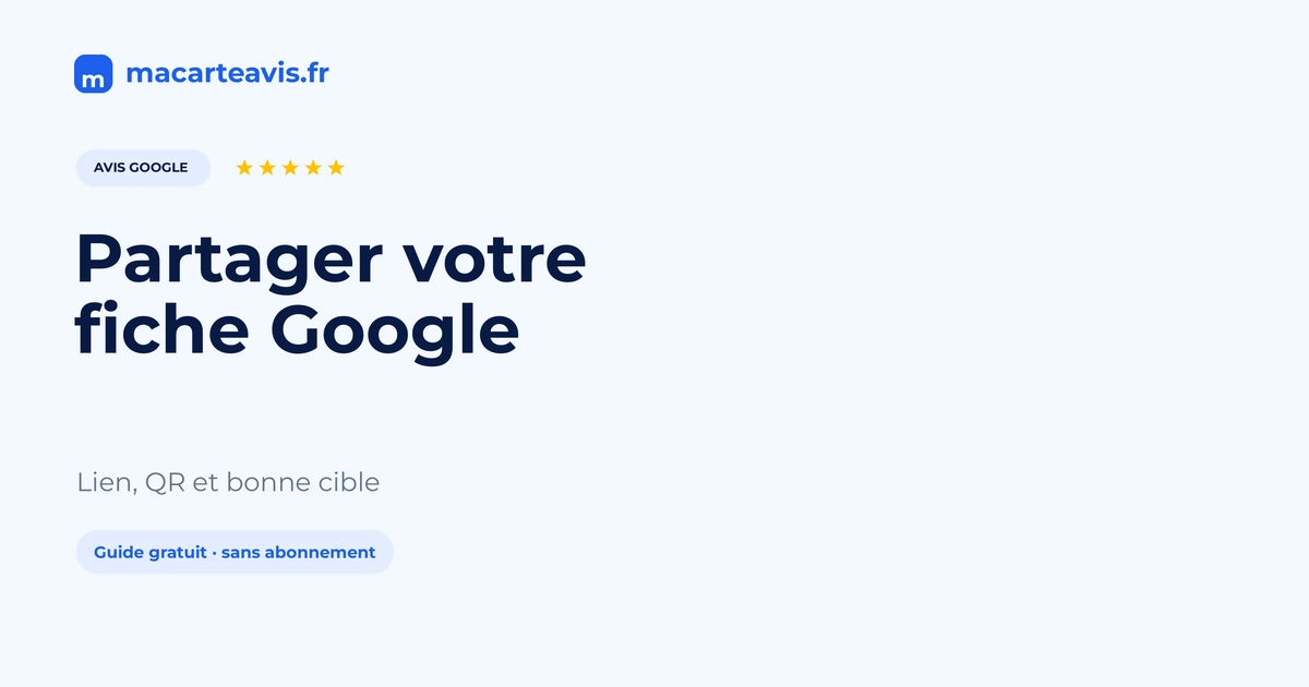 QR code Google scanné pour ouvrir une fiche ou un formulaire d'avis